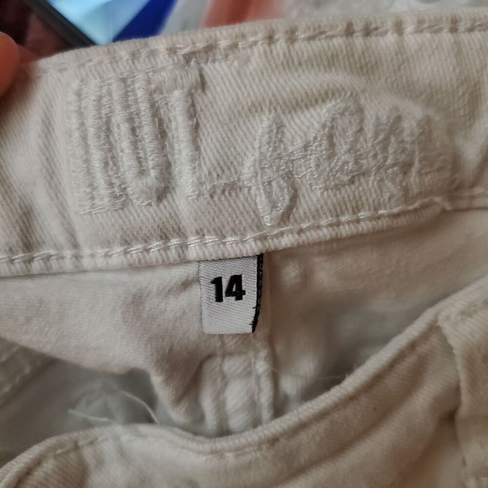 Kut from the kloth High Rise Ankle Flare Jeans Size 14 - Picture 5 of 10